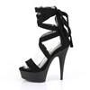 Pleaser - DELIGHT671 Sandaal met enkelband - Zwart Product image
